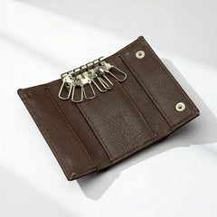 6 Ring Keychain BLACK/BROWN