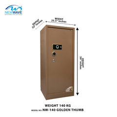 Digital Security Locker NW-KG-140 Golden Thumb