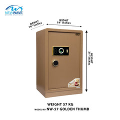 Digital Security Locker NW-KG-57 Golden Thumb